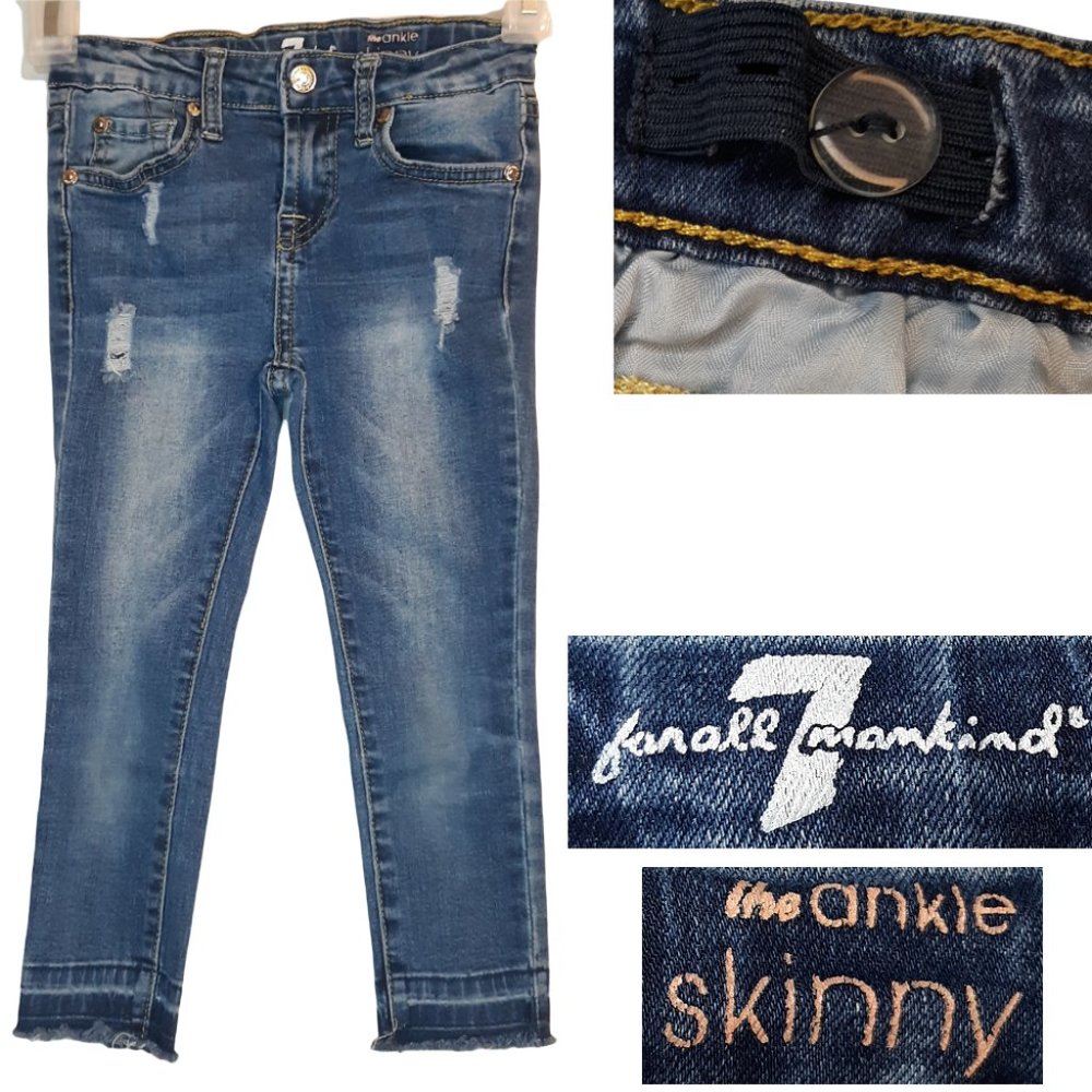 Girls "Ankle Skinny" blue jeans
